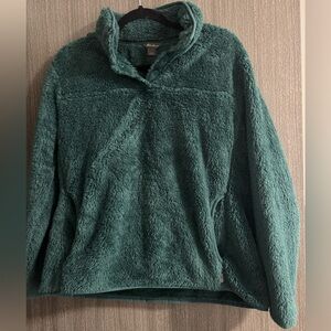 Eddie Bauer Teal/Green Fleece Pullover